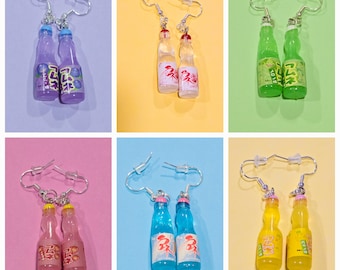 ラムネのイヤリング