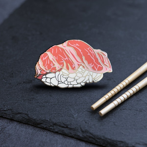 Otoro Tuna Nigiri Sushi Enamel Pin