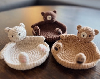 Crocheted Bear Coasters