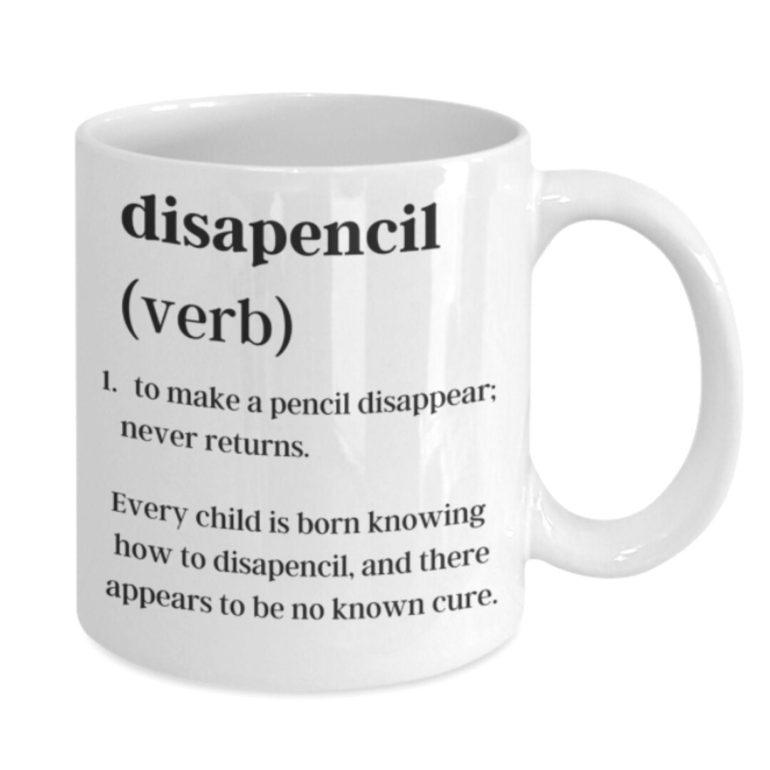 Disapencilverb to Make a Pencil Disappear. Etsy UK
