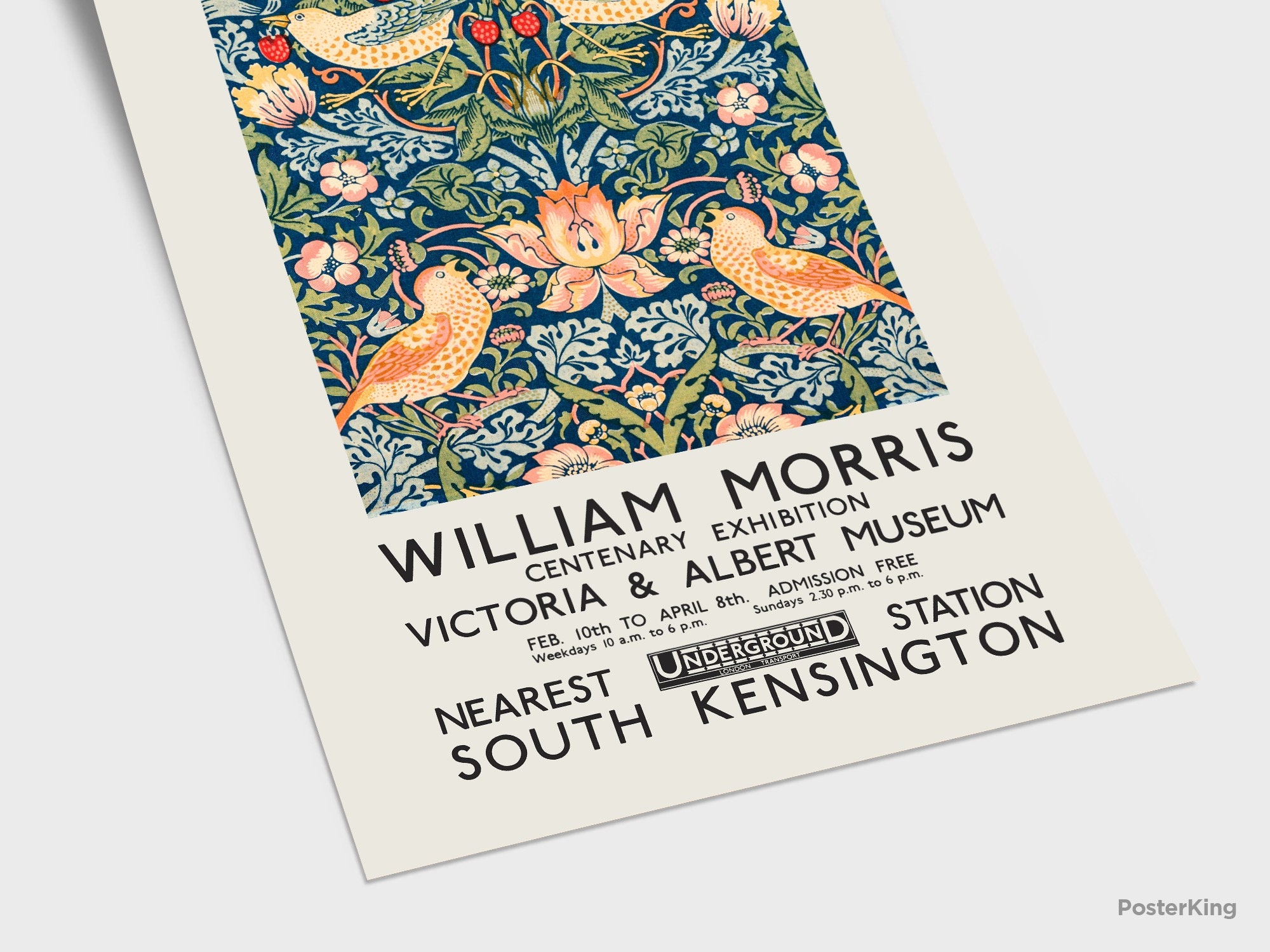 William Morris Prints  V&A Museum Exhibition Posters – Posterist