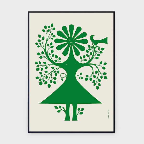 Alexander Girard Daisy Face Environmental Enrichment Panel 1972 Original Vintage Poster, INSTANT DOWNLOAD, Geometric Abstract - Poster #0048