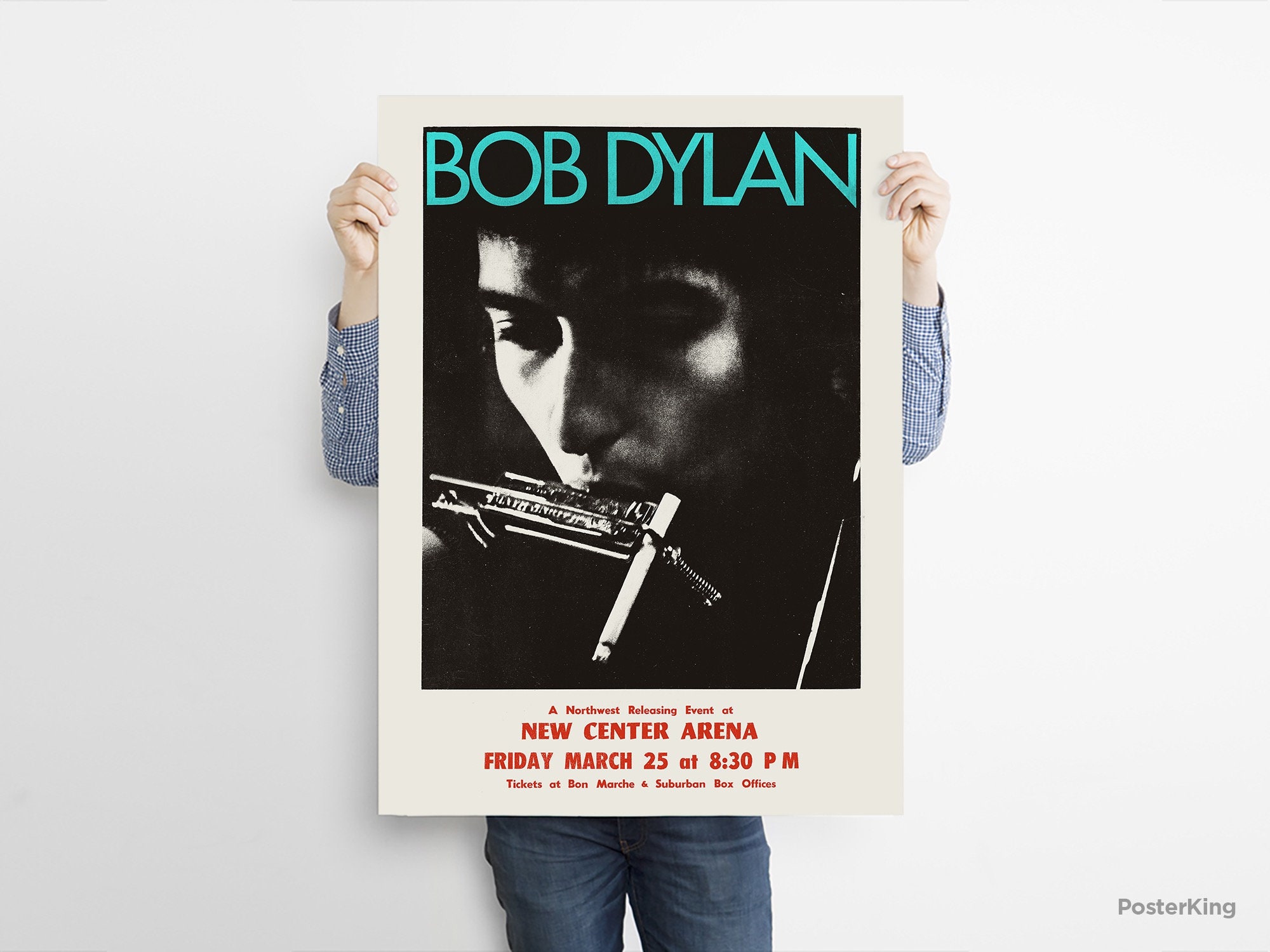 Bob Dylan New Center Arena Seattle 1966 Concert Original