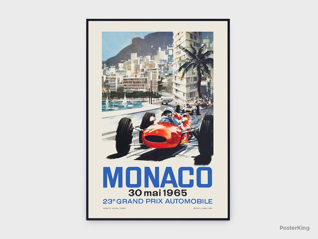 Original vintage F1 poster, British International Trophy 1965