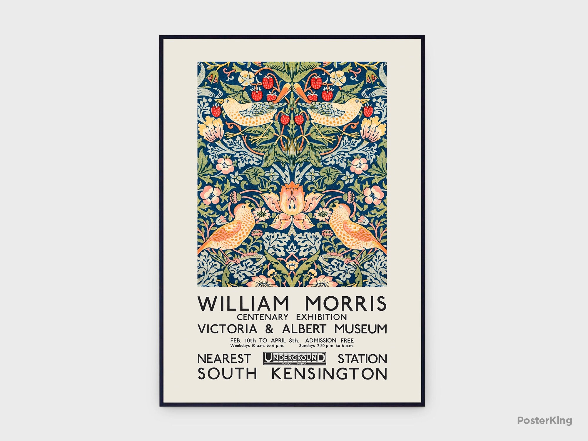 Prints William Morris Original Exhibition Museum Poster Art