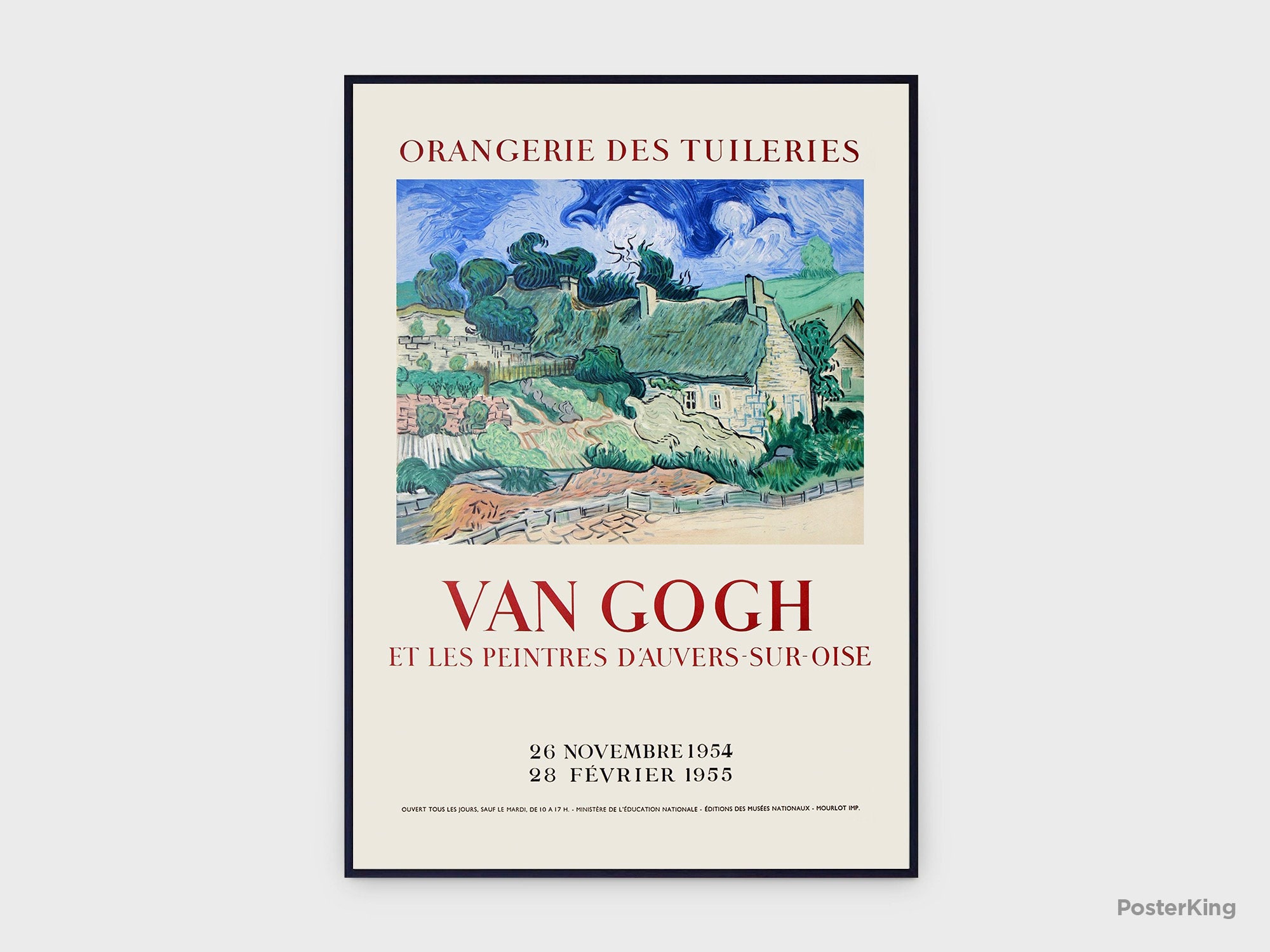 Vincent Van Gogh Orangerie Des Tuileries Paris 1954 Exhibition