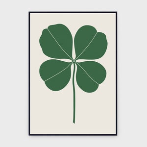 Alexander Girard Four Leaf Clover 1970 Exhibition Original Vintage Poster, INSTANT DOWNLOAD, Geometric Abstract - Poster #0169