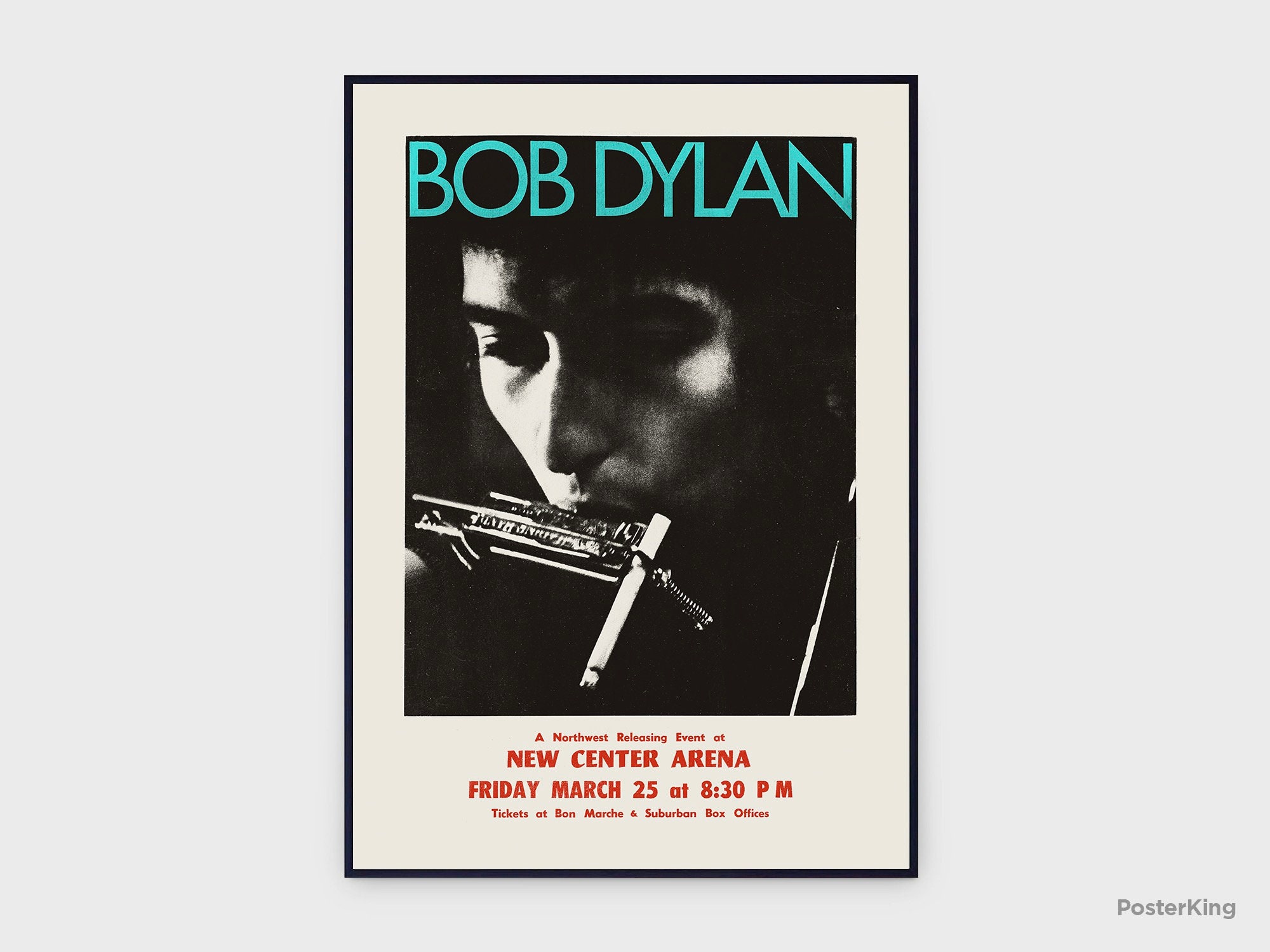 Bob Dylan New Center Arena Seattle 1966 Concert Original