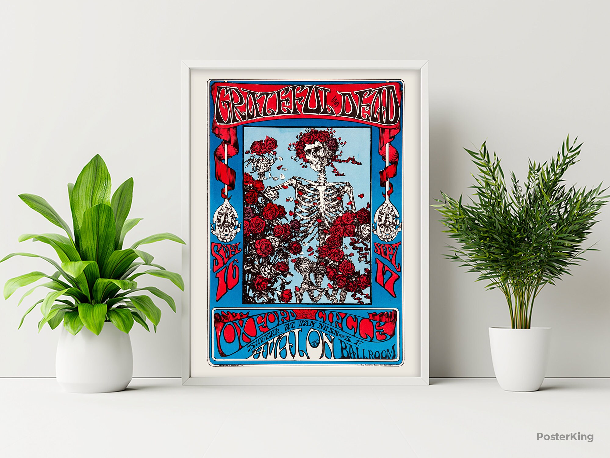 Discover Grateful Dead Avalon Ballroom California 1966 Concert Original Vintage Poster (Und)