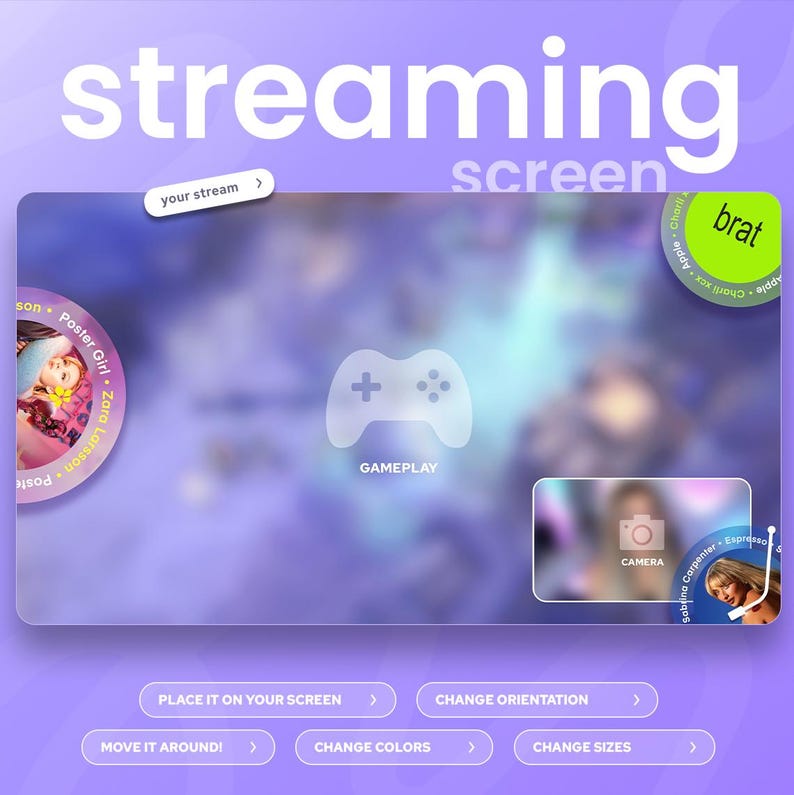 Widget de música para tocadiscos / Twitch, YouTube, Kick y Tiktok / Personalizable / StreamElements OBS Streamlabs imagen 2