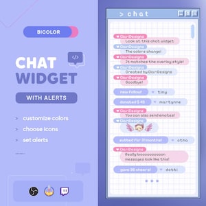 Bubbles Customizable Chat Widget | Chat for twitch | Chat Box for StreamElements| Twitch Chat Overlay | Custom Chat
