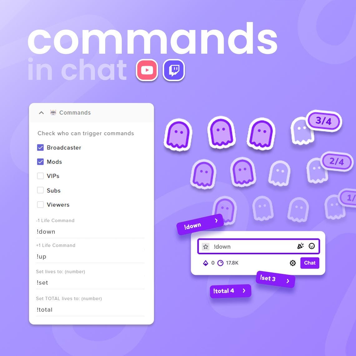 Health Bar Widget | Twitch & Youtube | (42) Icons | Customizable Widget ...