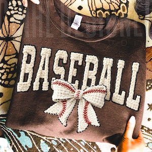 Faux Yarn Baseball Png Sublimation Design for Shirts and Crafts, Crochet Baseball Game Day Season Digital File Printable Graphic Download