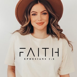 Foi Svg, Svg Éphésiens, verset de la Bible Svg, Svg Waymaker, Bible citation Svg, femme chrétienne chemise coupe fichier pour téléchargement Cricut Png