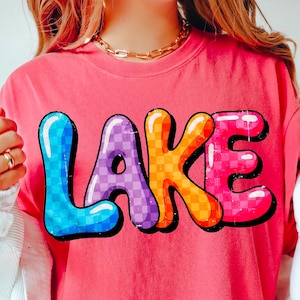 Lake Png, Retro Lake Life Png Sublimation Shirt Design Graphic, Outdoor Adventure Png, Summer Vacation Png, Lake Vibes Digital Png Download