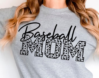 Baseball Mom Svg, Baseball Mom Shirt Svg Cut File,Leopard - Cheetah Print Svg,Png,Eps,Dxf, Baseball Mama Svg Vector Clipart Instant Download