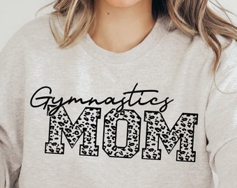 Gymnastics Mom Svg,Gymnastics Mom Shirt Svg Cut File,Leopard - Cheetah Print Svg,Png,Eps,Dxf,Pdf,Gymnastics Mama Svg Vector Clipart Download