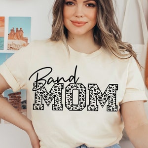 Band Mom Svg, Band Mom Shirt Svg Cut File,Leopard, Cheetah Print Svg,Png,Eps,Dxf Music Mama Svg Vector Clipart Instant Download