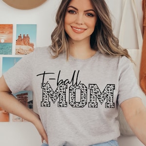 T Ball Mom Svg, T-Ball Mom Shirt Svg Png Cut File,Leopard - Cheetah Print Svg,Png,Eps,Dxf, T-Ball Mama Svg Vector Clipart Instant Download