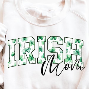 Maman irlandaise Png, conception de maman pour la Saint-Patrick, maman trèfle Png, sublimation de maman irlandaise PNG, maman trèfle porte-bonheur Png, maman irlandaise Png de fierté numérique