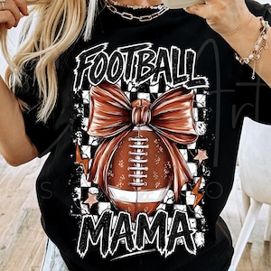 Football Mama Png, Retro Game Day Mom Sublimation Shirt Design, Fall Season Sports Png, Touchdown Digital Graphic Instant Download