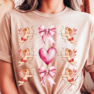 Retro Valentine Png Kokette Valentine Herz Png, Aquarell Amor Png, Sublimations-T-Shirt, Becher Design, Howdy Valentine Png Mädchen Valentinstag