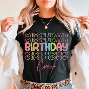 Birthday Crew Shirt Svg Png Eps Dxf Vector (Digital Download)