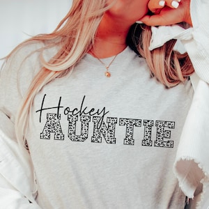 Hockey Tante SVG Png, Sport Tante SVG, Stolze Tante SVG, Tante Cut, Cricut, Shirt Designs, Digitale Datei Sofortiger Download Leopard-Print