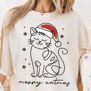 Merry Catmas Png, Noël chat maman Png sublimation designs, miaou Noël Png, vacances chemise Png fichier numérique téléchargement immédiat