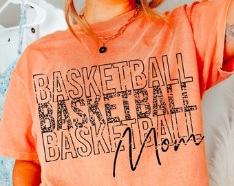 Distressed Basketball Mom SVG: Grunge Mama Shirt Design (Digital Download)