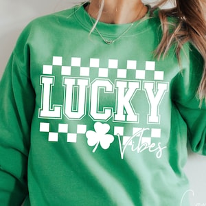 Lucky Vibes Svg, St. Patricks Day Svg Png Cut File for Cricut St.Patty's Day Svg, Good Luck Charm Svg, Lucky Day Svg Feel Lucky Svg Shamrock