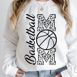 Basketball Mom Svg, Basketball Mama Shirt Design, Basketball Svg Files for Cricut - Cut File, Basketball Vector Clipart,Leopard Shirt Print