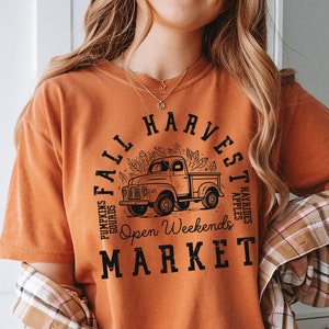 Fall Harvest Svg Png, Harvest Season Svg, Autumn Seasonal Svg, Vintage, Retro, Open Daily Market Svg Shirt Sign Mug Design Sublimation Print