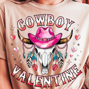 Cowboy Valentine Png, Western Valentine's Day Png, Howdy Valentine Png Impresión por sublimación para camisetas, Tazas estilo campestre Png Descargar