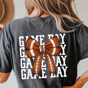 Retro Game Day png, voetbal png T-shirt sublimatie ontwerp, voetbalseizoenvibes png, herfstsport png, teamgeest png, digitale download