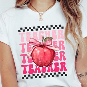 Retro Lehrer Png, Lehrer Wertschätzung PNG, Lehrer Geschenk Design für T-Shirts, Digital Download, Zurück in der Schule Png, Erzieher Sublimation