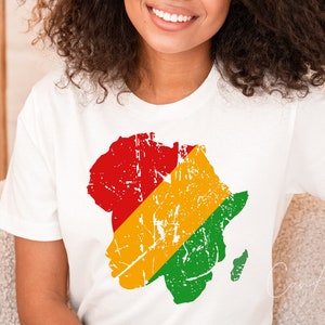 Junteenth-Svg Png, beunruhigte schwarze Frauen, Afrika-Karte Sublimation oder Druck, Grunge-Afroamerikaner-Svg-Png Eps Dxf Pdf Vektor-Clipart