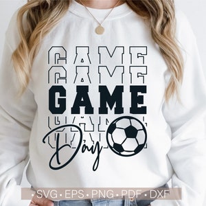 Game Day Svg, Soccer Shirt Svg, Game Day Vibes Svg,Soccer Season Svg Files for Cricut - Cut Silhouette File Svg,Png,Eps,dxf,Download