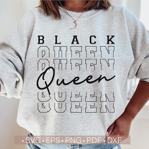 Black Queen SVG: Melanin Birthday Shirt Design (Digital Download)