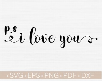 Download Ps I Love You Svg Etsy