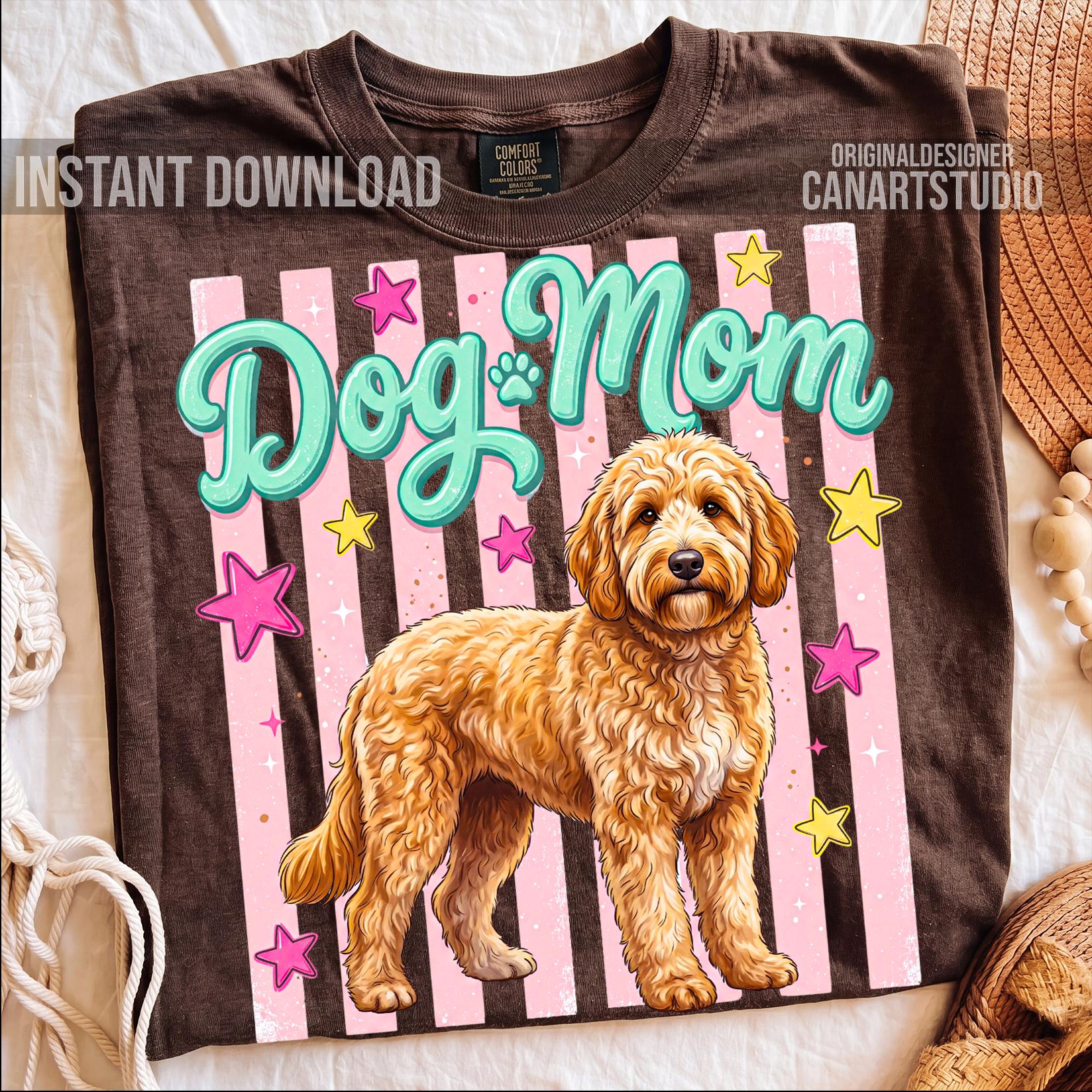 Dog Mom Goldendoodle Preppy Sublimation PNG Design - Etsy