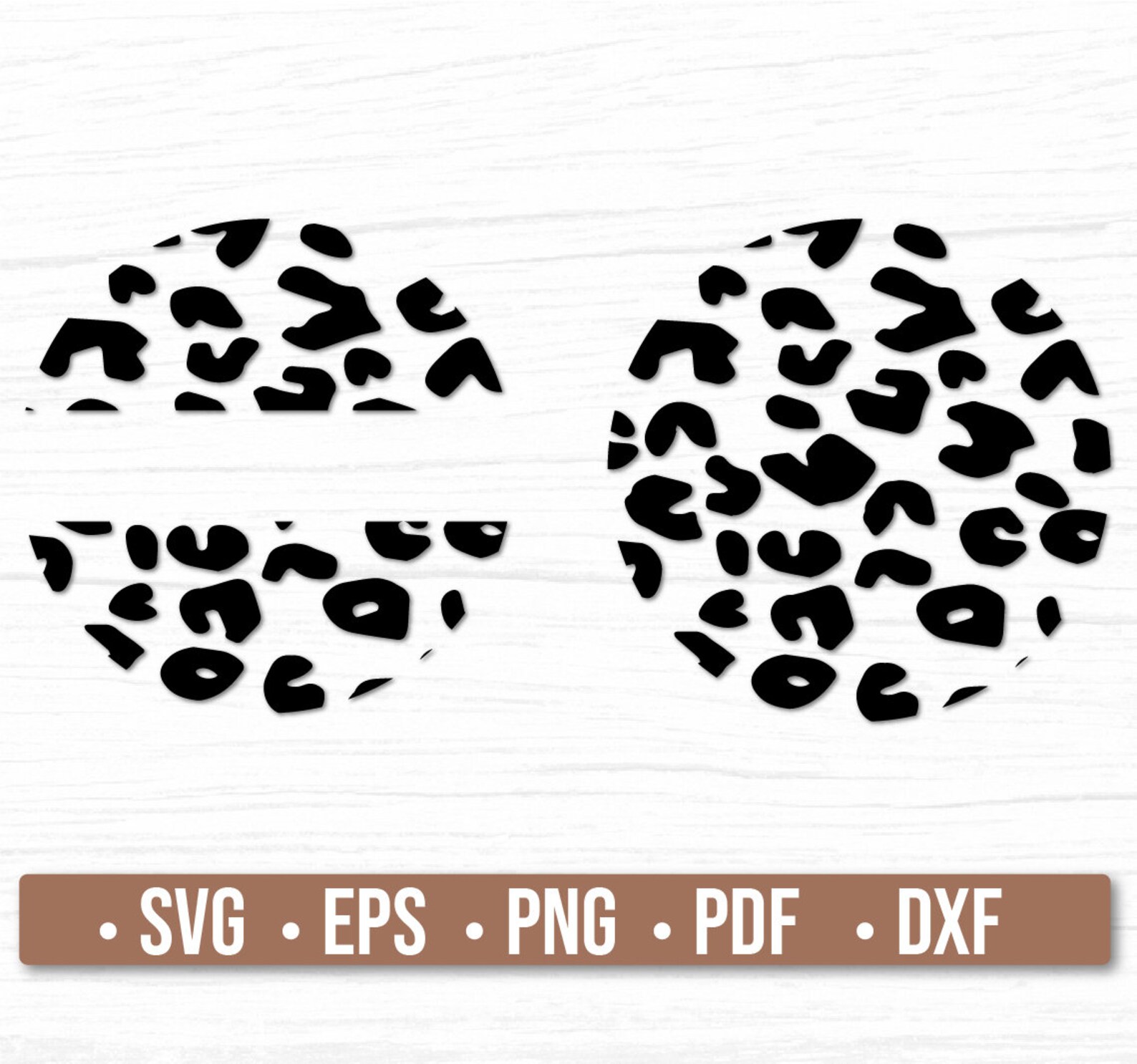 Leopard Circle Svg Leopard Frame Circle Monogram Svg Files | Etsy