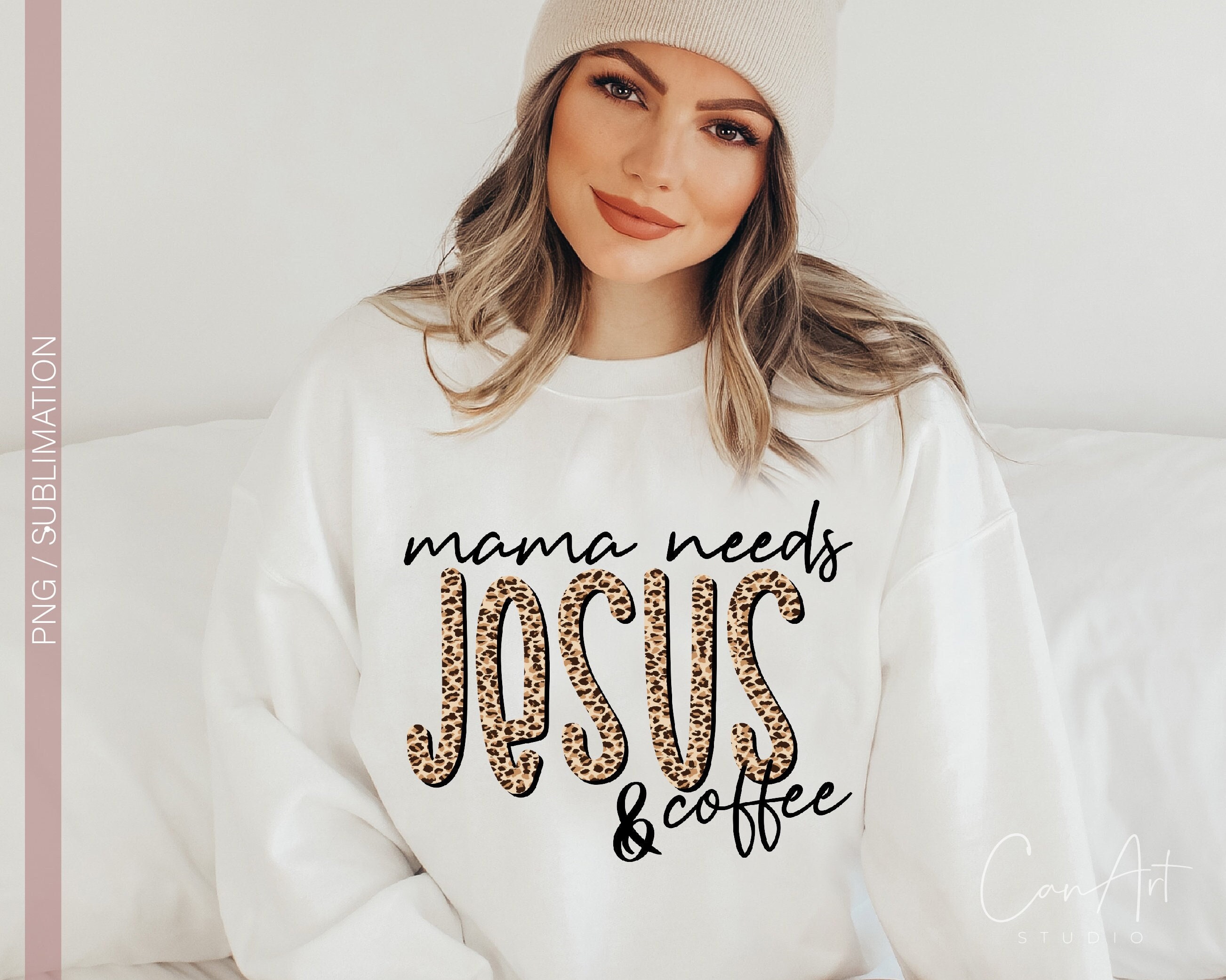 Mama Needs Jesus and Coffee PNG Christian PNG Sublimation - Etsy