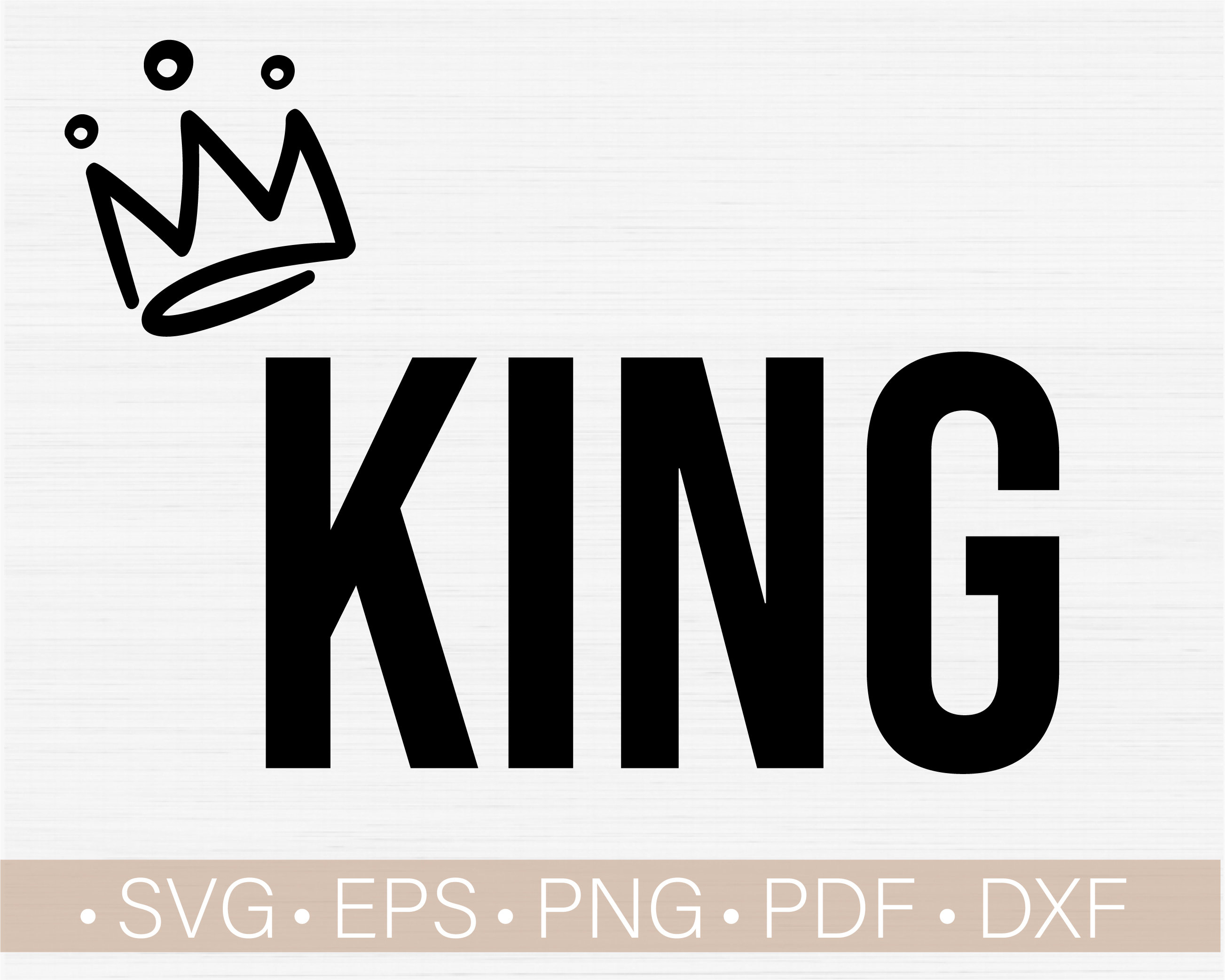 King Svg Files for Cricut with Handdrawn Crown Svg Royalty Etsy