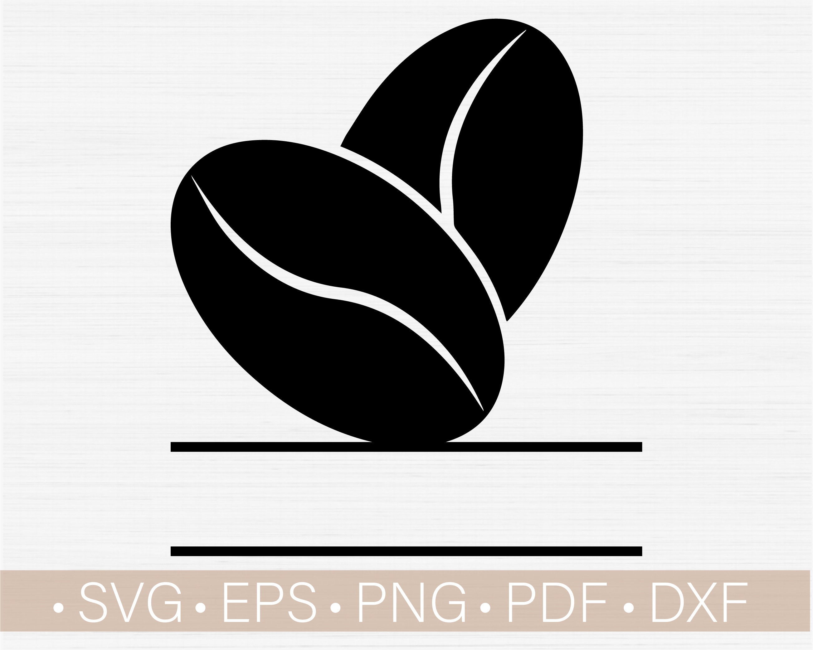 Coffee Bean Custom Name Svg File Coffee Seed Coffee Etsy