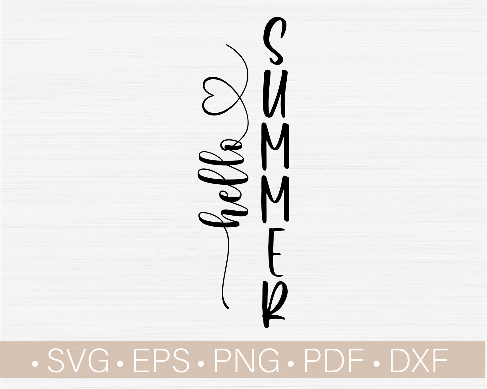 Download Hello Summer Svg Summer Porch Sign Svg Hello Svg Vertical | Etsy