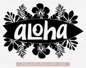 Aloha Svg, Surfboard Svg, Summer, Beach, Surfing Svg Cut