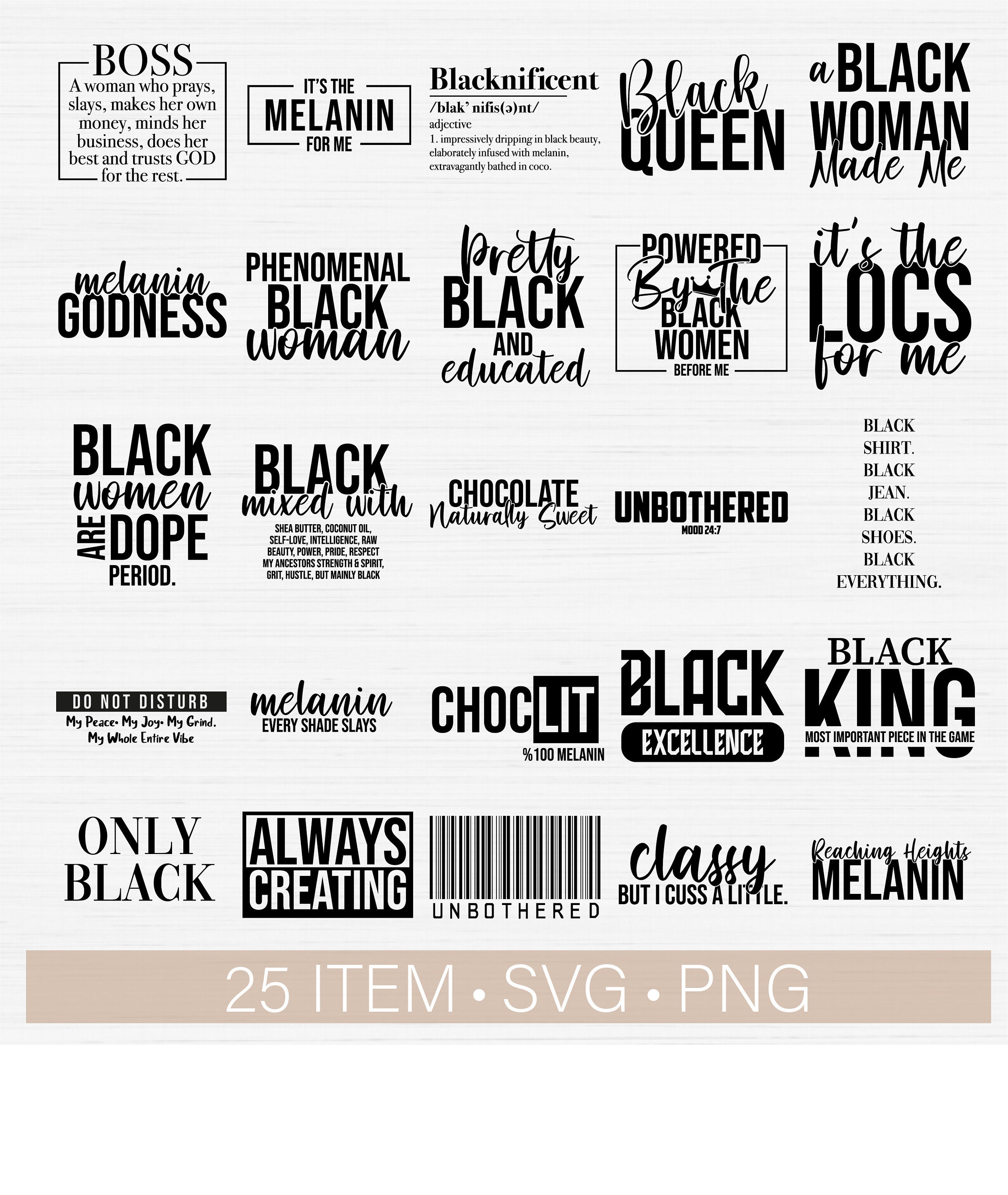 Black Woman Svg Bundle for Cricut, Cut Files, Black Girl Svg,Queen Sv…