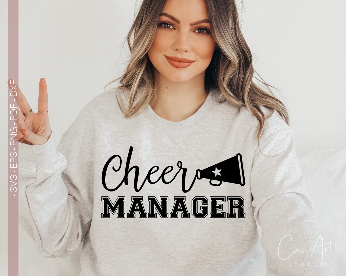 Cheer Manager Svg Cheer Coach Shirt Svg Cheerleader Svg Etsy