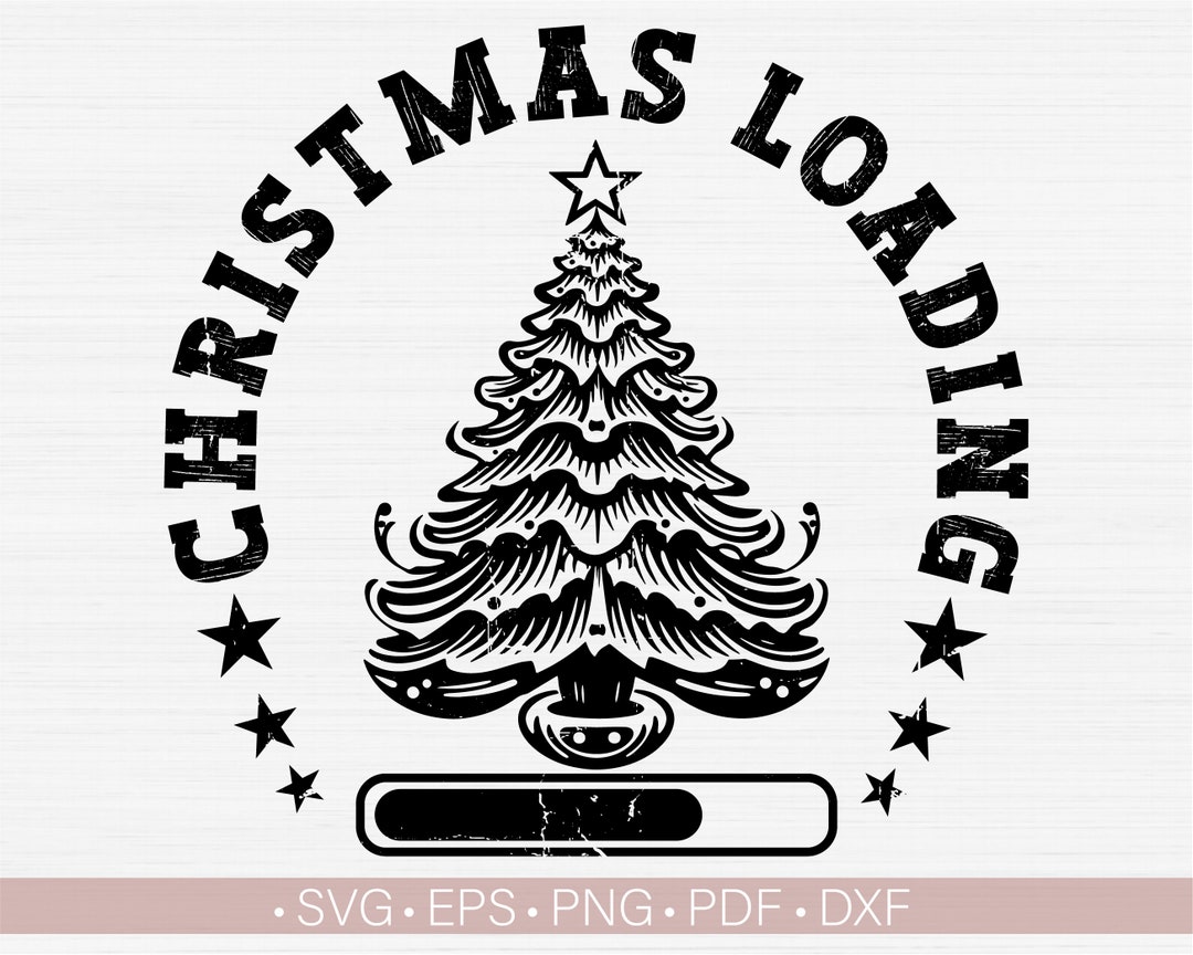 Santa Loading Vector 2026 Christmas Loading Svg Png, Merry Christmas Svg Christmas Tree Svg ...